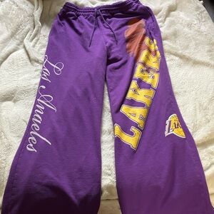 Los Angeles Lakers Purple Sweatpants